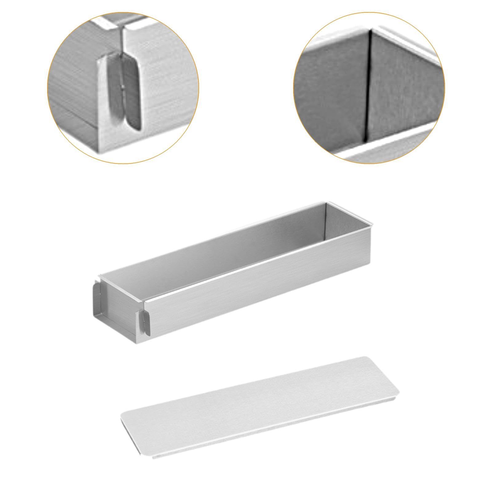 Molde para Tiramisú, Mousse, Pastel, Bandeja para Hornear, Acero Inoxidable, Laterales Desmontables, Fácil de Limpiar, Multiusos, Apto para La Cocina, 30cm con Tapa, Individual