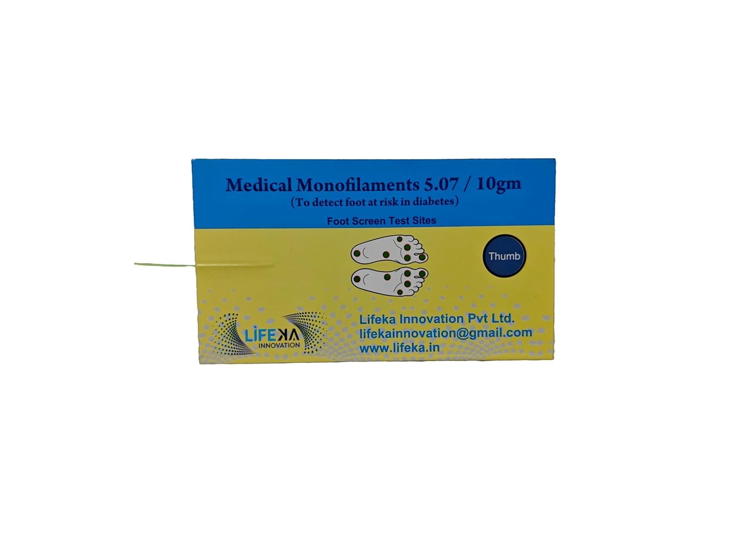 Monofilament Test card Foot Neuropathy (Pack of 25) | Diabetes Screening Monofilaments | Diabetes Screening Pin Test | Nerve Skin Monofilaments Pen | Diabetic Foot Tool for Diabete Testing-image-32