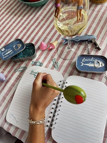 Image of NPW Sardine Tin Notebook - Spiral-Bound Novelty Journal, Quirky Stationery for Writers, Foodies & Office Gifts