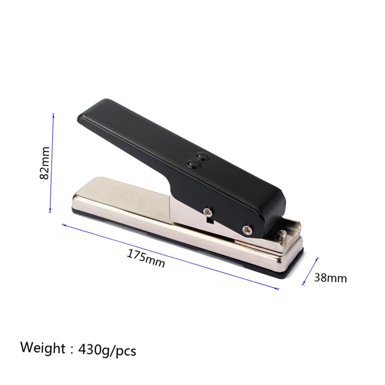 R26 Punch per Plettri Chitarra Professionale, Nero | Pvc e Carte Hotel, Taglio Preciso di Derlin e Abs Fino a 1mm, Base in Plastica