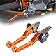 Motorrad Bremshebel und Kupplungshebel CNC Faltbare für SX SXR SXF XCF XCFW XCRW XCW EXCR EXC 125 150 200 250 300 350 500 SX XC EXC XCFW XCW SXF XCF EXC EXCF-Orange