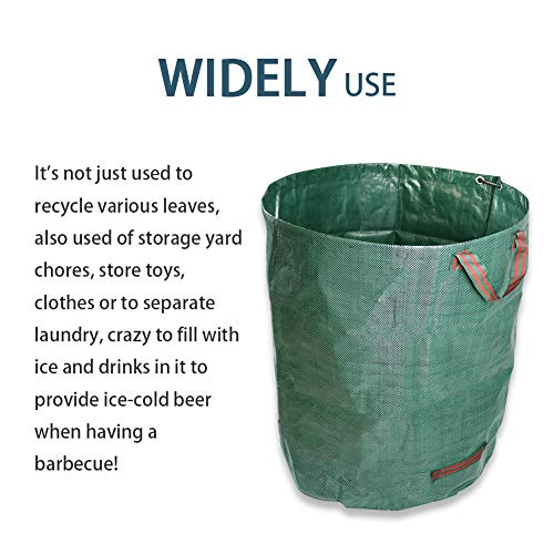 ValueHall Tuinafvalzak Leaf Afvalzak 3 stuks Tuinzakken Heavy Duty Tuinblad Afvalzak Herbruikbare Tuintas met Handgrepen… - Afbeelding 6