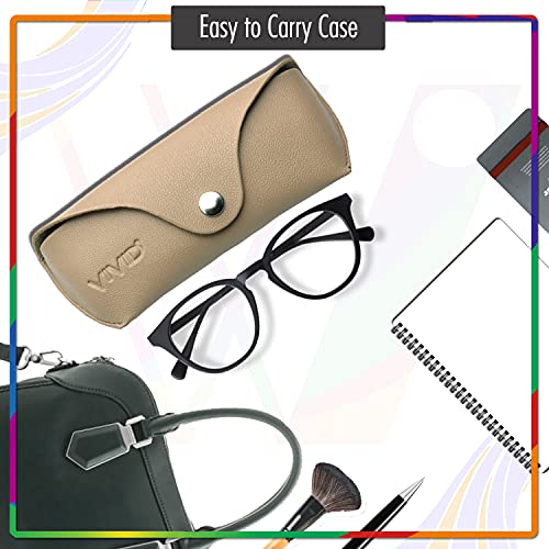 Image of Unisex Specs Snap Button Eyewear Dabbi Artificial Leather Soft Case Cover