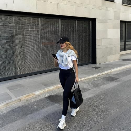 Hi Clasmix 5 Pack Leggings for Women-High Waisted Tummy Control Soft Casual Workout Black Yoga Pants with Pockets3