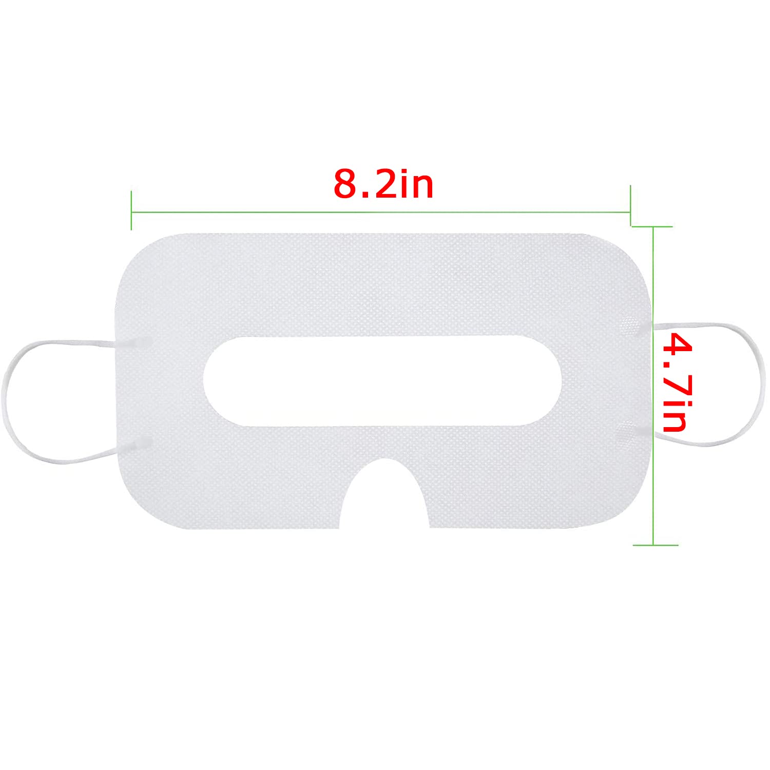 Disposable VR 50 Pack Universal Cover, VR Eye Cover, VR Pads for Oculus Quest 2, HTC Vive/Pro, PS VR, Gear VR, Oculus, Steam Valve Index, Rift, etc.(White) 2