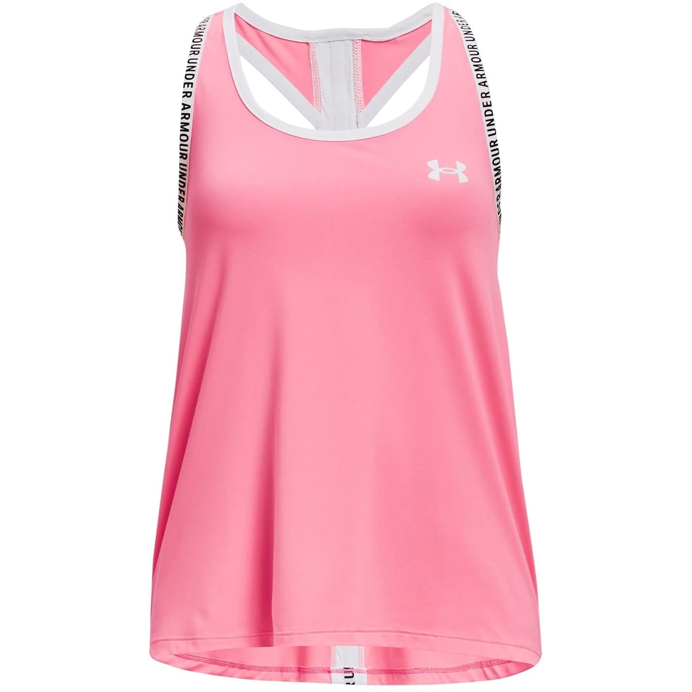 Under Armour Mädchen Knockout Tank Top Junior Training Rosa/Weiß 9-10 Jahre