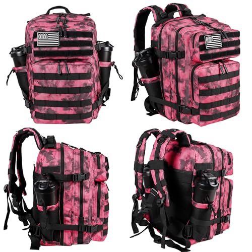 Image of LHI Tactical Military Backpack for Men and Women 25L /35L Army Assault Pack Bag Small Rucksack with Bottle Holder