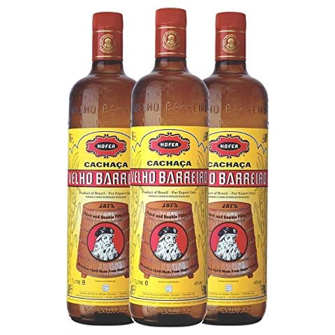 Cachaca VELHO BARREIRO 3Flaschen je 1l Sparpack Cover