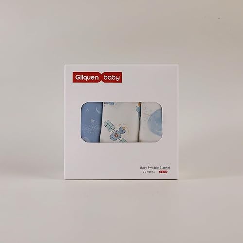 Miniatura 19 de GLLQUEN BABY Mantas de Arrullo para Bebé Recién Nacido para Niño, Paquete de 3 Mantas de Arrullo para Bebé de 0-3 Meses, Saco de Dormir de Arrullo,