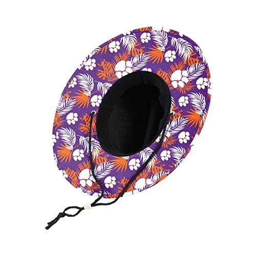Image of FOCO Clemson Tigers NCAA Team Color Straw Hat