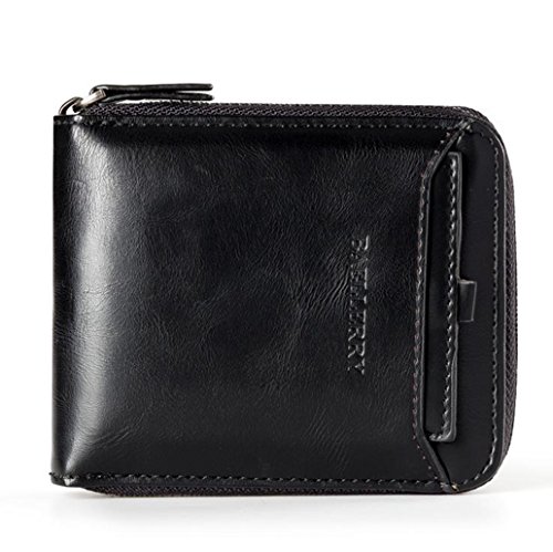 Manyip Leather mens Wallet,Credit Carder Holder Purse,Coin pocket,RFID protection wallet