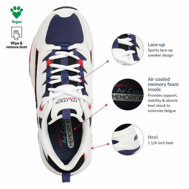 Skechers Men D'Lites Energy Code Lace Up Shoe Price History