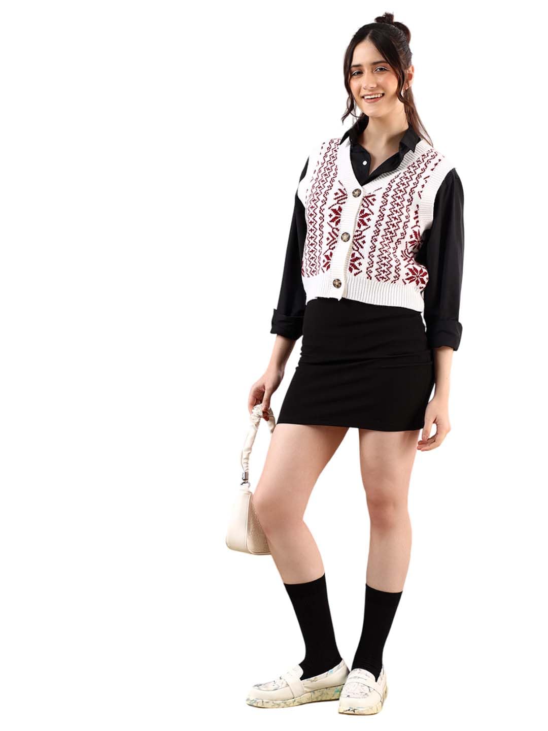 Cotton Blend Modern Womens Sweater