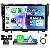 8 Core 4G+64G for Honda CRV 2007 2008 2009 2010 2011, Qual-comm Snapdragon Chip, Wireless Carplay Android auto, 9
