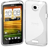 Cimo S-Line Back Case Flexible TPU Cover for HTC One X, One X+ - Clear