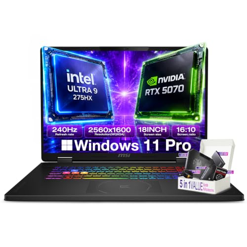 Image of msi Crosshair 18,Intel Ultra 9 275HX(24 Cores, 5.4 GHz) RTX 5070 32GB 1TB