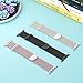 3 Pack Mesh Metal Band Compatible with Apple Watch Band 38mm 40mm 41mm 42mm 44mm 45mm 46mm 49mm, Stainless Steel Magnetic Loop Strap for iWatch Ultra 3 2 1 Series 11/10/9/8/SE/7/6/5/4/3 Men Women