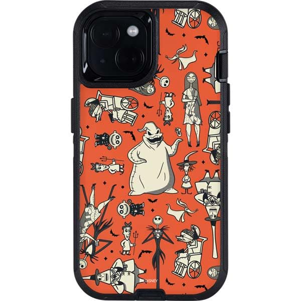 Skinit Decal Phone Skin Compatible with OtterBox Defender iPhone 14 - Officially Licensed Disney The Nightmare Before Christmas Character Pattern