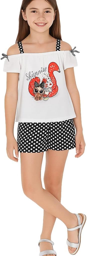 Generico Mayoral Completo Estivo Bambina – Set Due Pezzi con Top e Pantaloncini – Outfit Primavera Estate