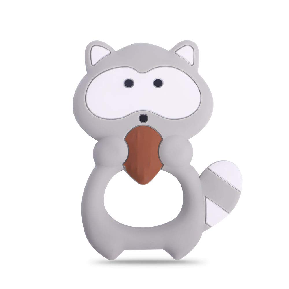 Baby Silicone Teether,Sensory Chew Toys,BPA Free Soft and Effective Infant Teething Pain Relief Toys,Freezer Safe,Food Grade Silicone,Best Shower Gift