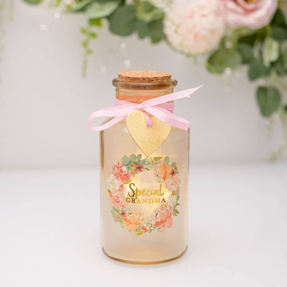 Gift for Grandma Light up jar with Sentiment
