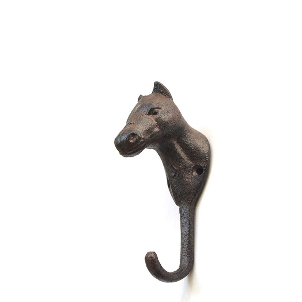 DXTFDHB 2 Pack Of Key Holder, Key Hanger For Organized Hanging Horse-shaped Design- Save Time Key Rack - Cast Iron(C)