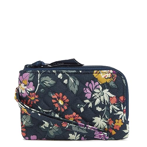 Image of Vera Bradley Women's Cotton Double Zip ID Case Wallet With RFID Protection