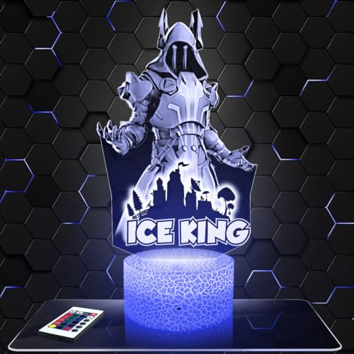 Lampephoto.fr - Lampe 3D Fort nite The Ice King, Jeux Vidéo, Cadeau Geek Homme, Gamer, Veilleuse...