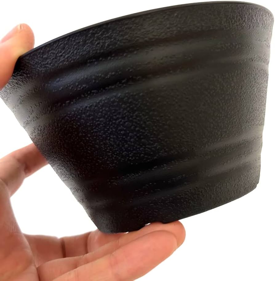 Amazon.co.jp: 平鉢15号 × 10個 セラアート 植木鉢 おしゃれ 黒色 多肉