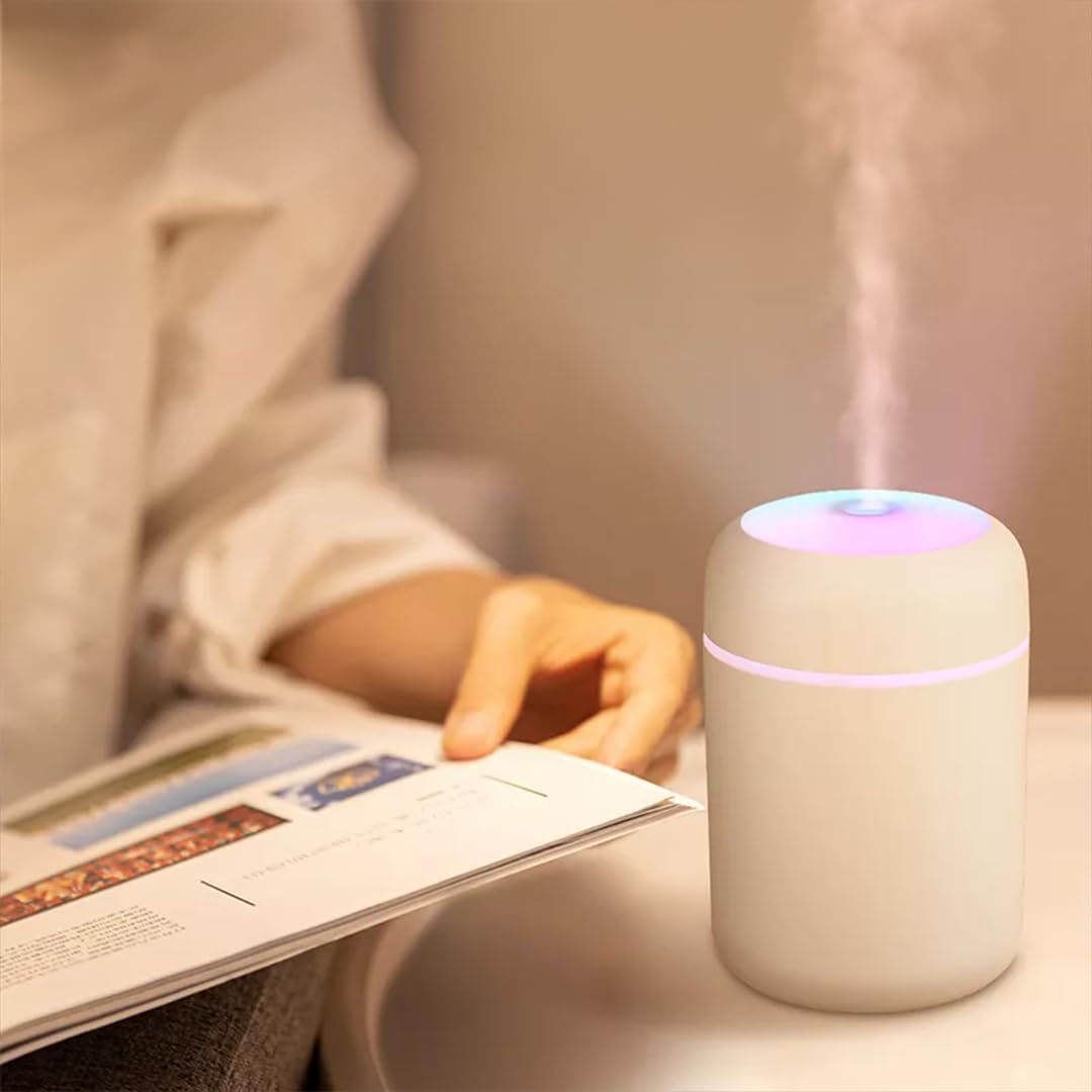 PURE NEST H2O Air Humidifier for Home & Office | Portable Mini Cool Mist Humidifier with LED Night Light | USB Powered, Silent Operation – Ideal for Bedroom, Car & Travel Use 3