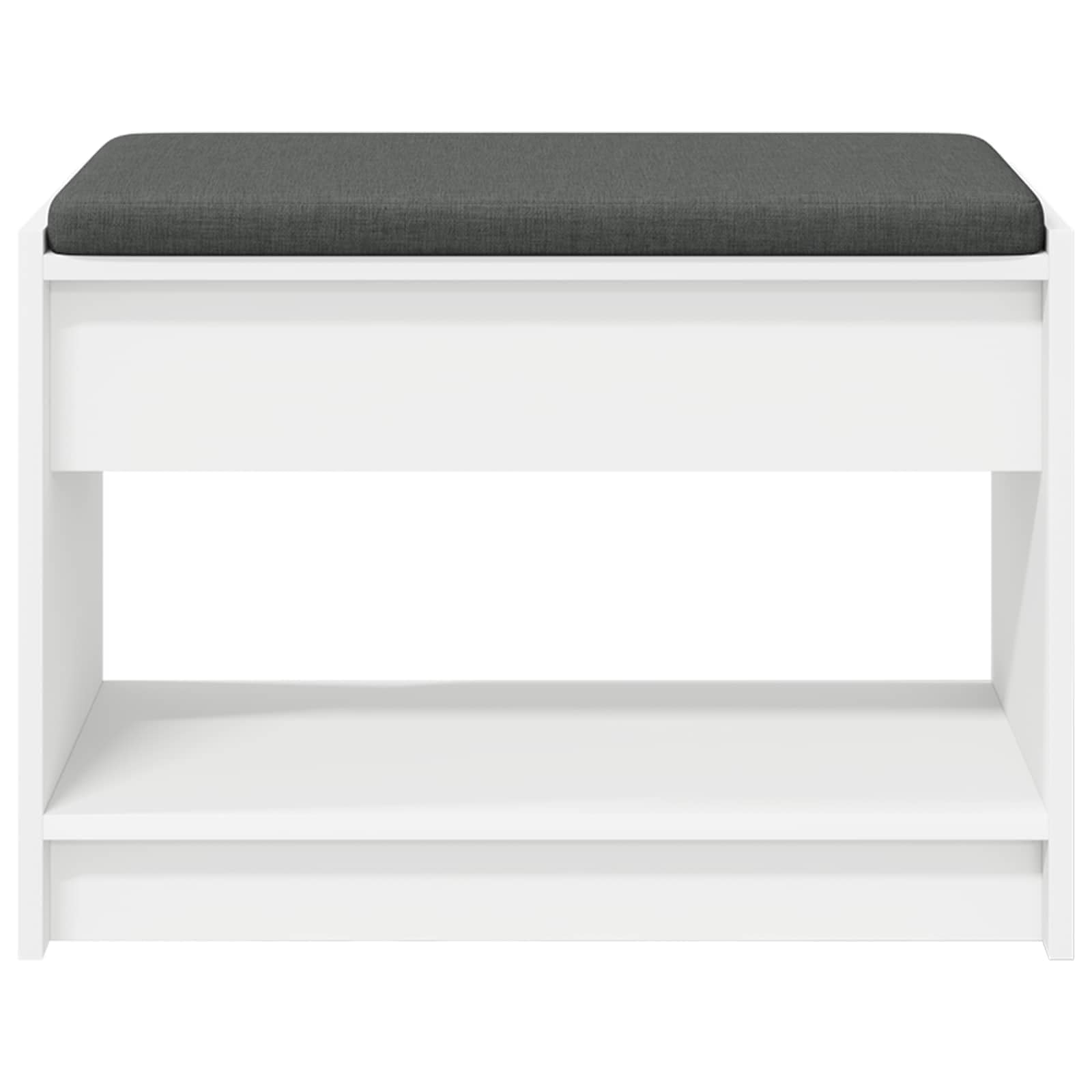 vidaXL Banco de Entrada 63 x 38 x 45 cm Madera Ingenierizada y Tela, Banco Moderno para el Hall, Muebles de Entrada, Asientos Elegantes, diseño Rectangular, soluciones funcionales