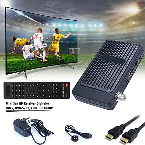 hd-line Sat HD Receiver Digitaler - (HDTV, DVB-S/S2, Full HD 1080P) [HDMI, 2X USB 2.0, voorgeprogrammeerd voor Astra Hotbird Turquoise) - Image 3