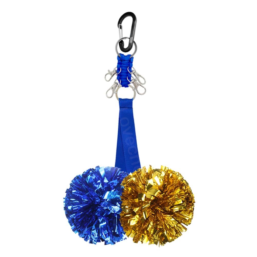 Lovecheer 1/2/5PCS Pom Pom Holder for Backpack Cheer Protect Cheerleading Pompoms and Bow Holder Cheerleader Team Tags Sports Team Cheerleading