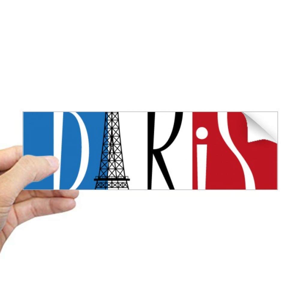 Sticker rectangulaire France pour fenêtre afin de célébrer Paris et la Tour Eiffel chez soi