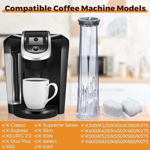 Image of Water Filter Holder and 2 Water Filters, Compatible with Keurig 2.0 Series Coffee Machines Compatible with K-Supreme Series /K-Express /K-Slim /K-Elite /K-Duo Plus /K-Select /K-lced /K50 /K-Classic