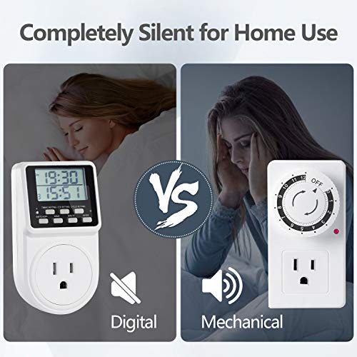 image for Techbee Digital Infinite Repeat Cycle Intermittent Timer Plug for Elec