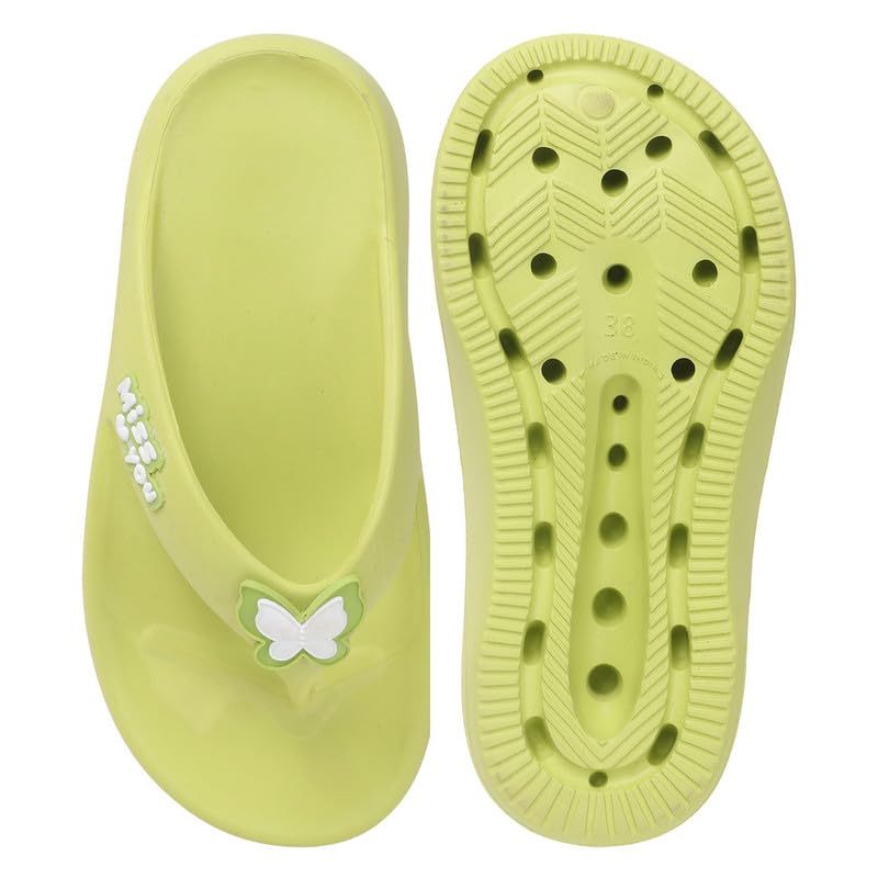 Image of Sukun BTRFLY Women's Soft Anti-Skid Flip-Flops Stylish Comfortable Waterproof Slip-On Slippers for Daily Use