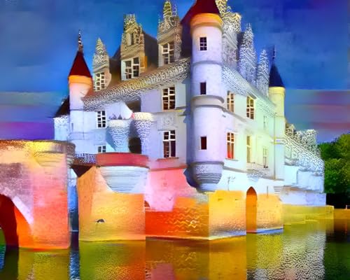 Affiches sur toile SERENDIPITP paysage abstrait coloré 58x90 cm