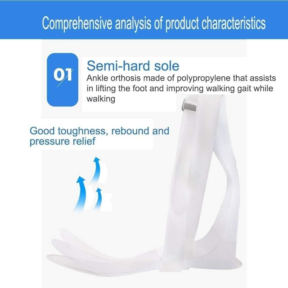 Orteza stawu skokowo-stępowego, Ankle Drop Adjustable Foot Supports Stabiliser For Flaccid And Dorsiflexion Movement(Left,XL)