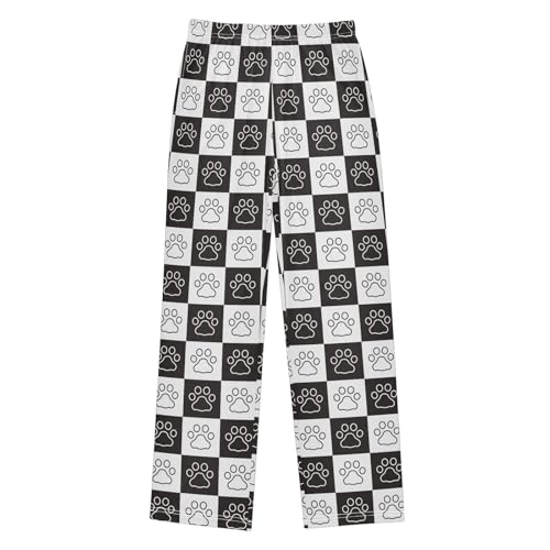 Dog Paw Cat Footprint Boys Pants for Kids Jogger Pants with Pockets S-XL - Main Image