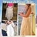 Boho Maxi Skirt Long Skirts for Women Summer Flowy Tiered High Waist Dress Swing A-Line Elastic with Pockets Fashion White XS