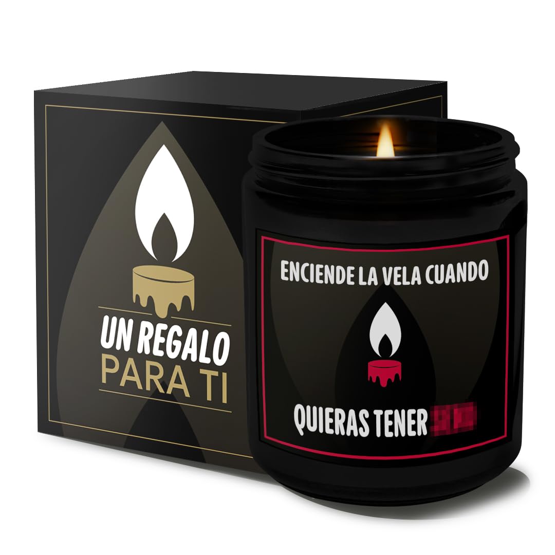 Regalos San Valentín Originales, Vela con Mensaje Divertido para Parejas, Regalo de San Valentín para Novio o Novia, Detalle Romántico para el Día de los Enamorados, Ideal para Hombre y Mujer