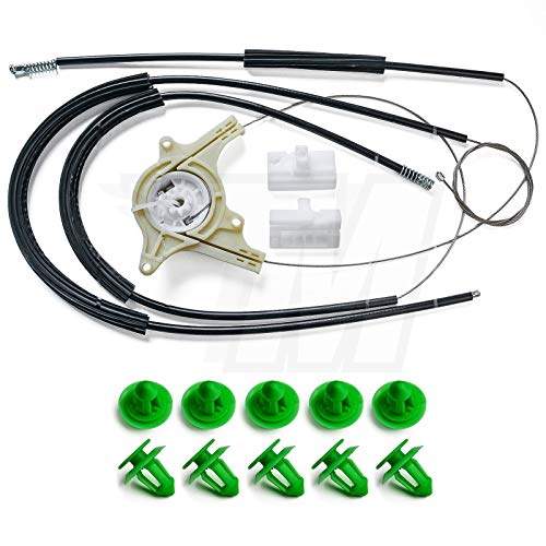 1 x window regulator repair kit + 10 clips, front right, 6397200546.