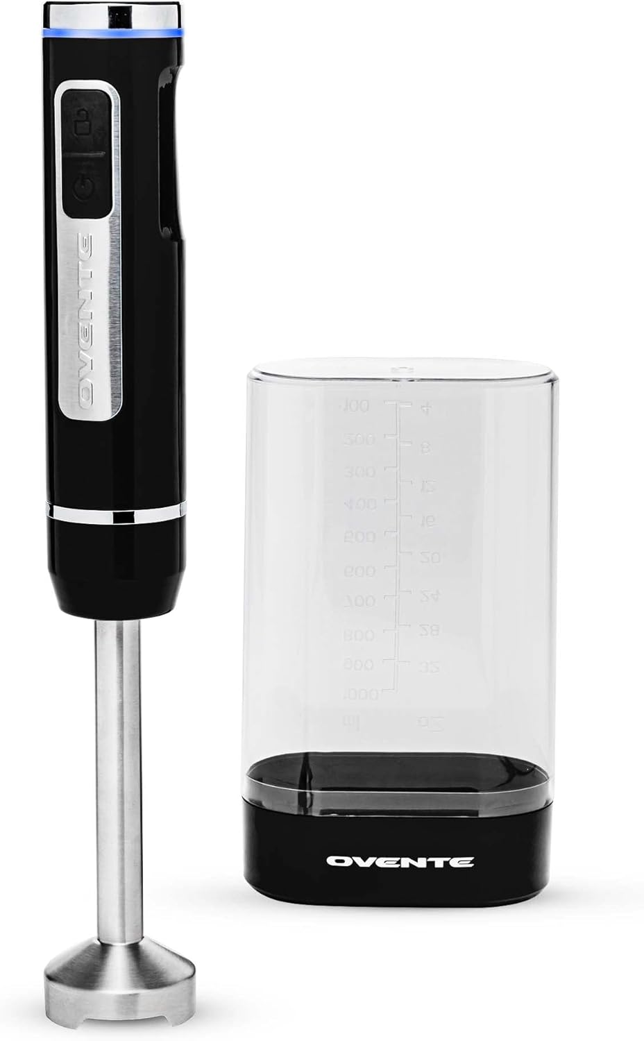 OVENTE Electric Cordless Immersion Hand Blender 200 Watt 8