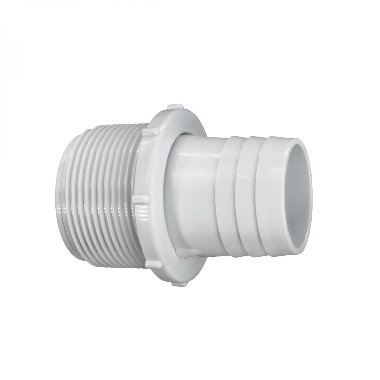 Hayward - Boquilla acanalada para conexión de manguera flotante - 1-1/2 - Ø 38 mm - Blanco - 3396