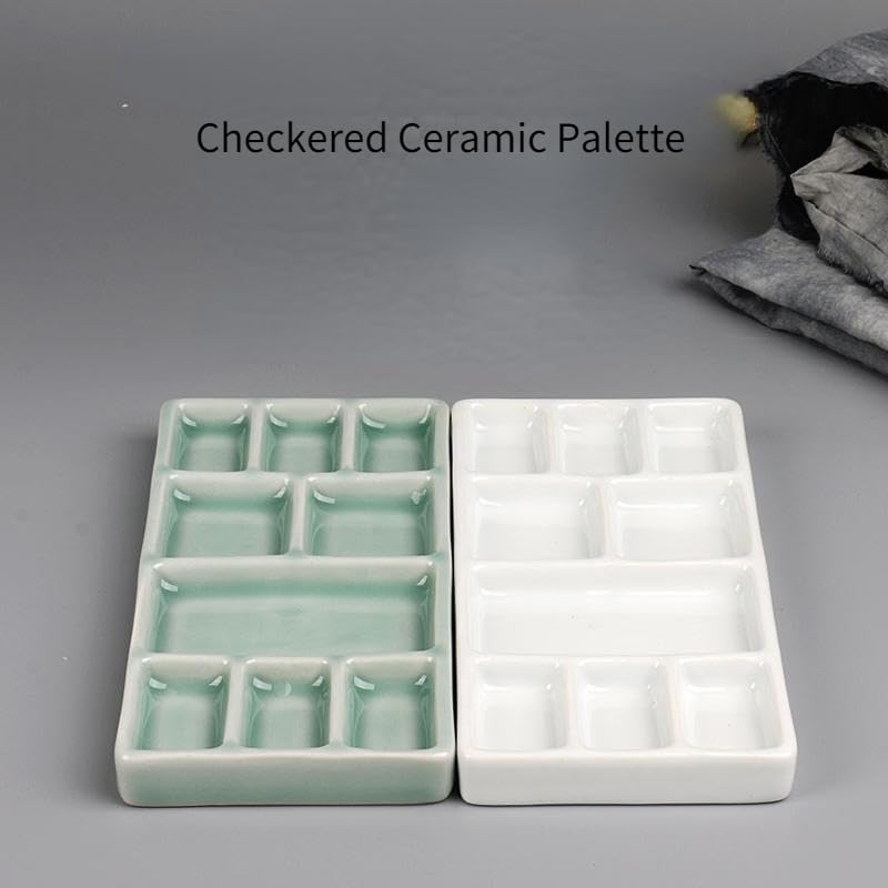 paleta akwarelowa paleta paleta kwadratowa paleta wielokolorowa farba olejna dla dorosłych początkująca sztuka (kolor: biały)