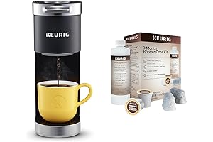 Keurig K-Mini Plus Single Serve Coffee Maker with 3-Month Brewer Maintenance Kit