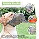 FANGCCC Maulkorb für Hunde, Atmungsaktiver Mesh Maulkorb, Verstellbarer Hundemaulkorb, Verhindert Beißen, Kauen und Bellen (Grau, M)