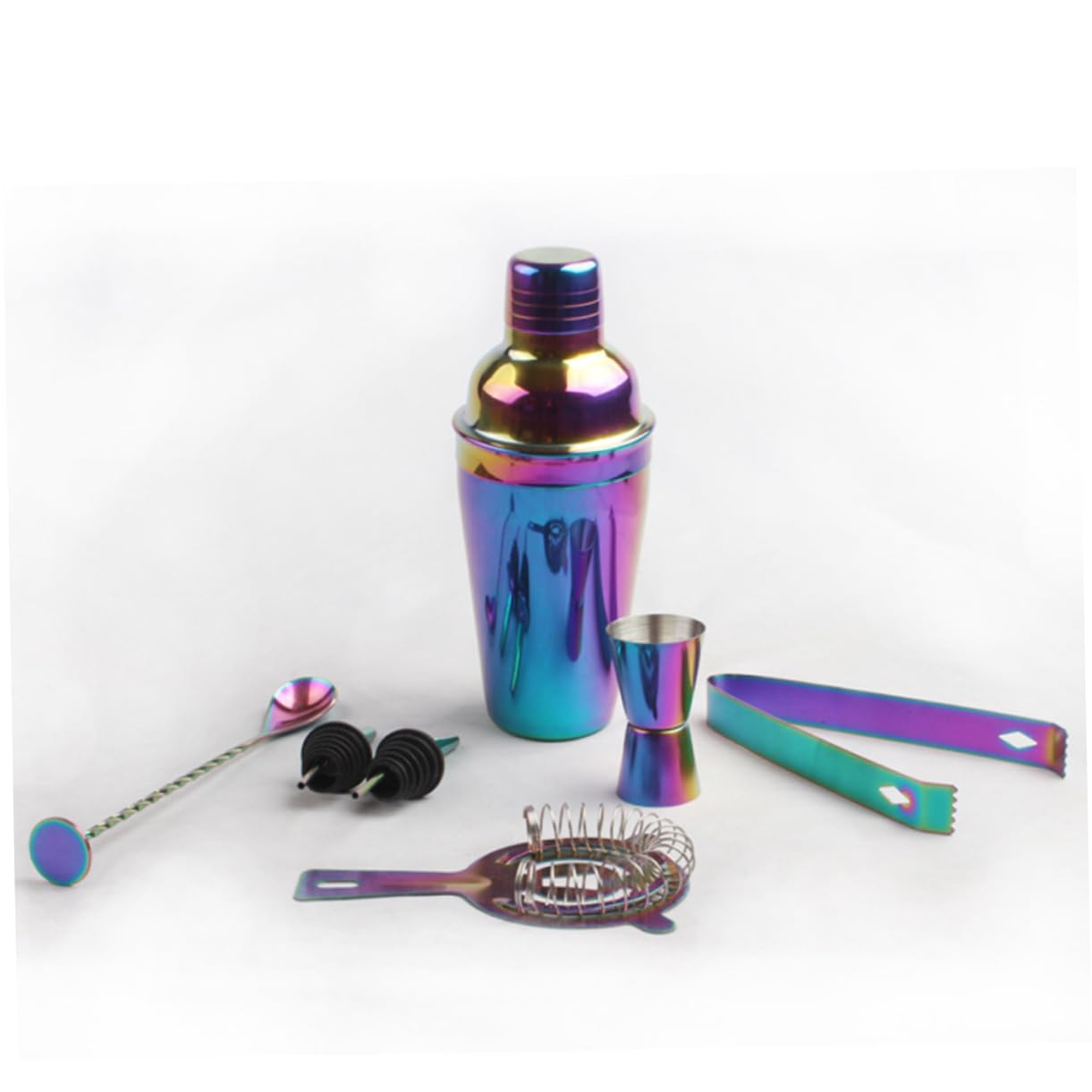 Set Accessori per Cocktail 8 Pezzi Shaker 750ml in Acciaio Inossidabile Sigillo per Uso Casa e Ristorante