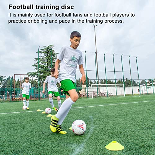 tallkeey Fußball Trainingszubehör Koordinationsleiter Trainingsleiter, Koordinationsleitern mit 12 Hütchen, Widerstandsschirm und 4 Pfählen mit Tragetasche für Fußballtraining, Tennis